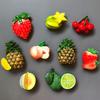 Creative 3D Fresh Fruit Refrigerator  Magnetic Stickers Magnetic Food Room Decoration Pineapple Lemon Cherry Fridge Magnets Gift