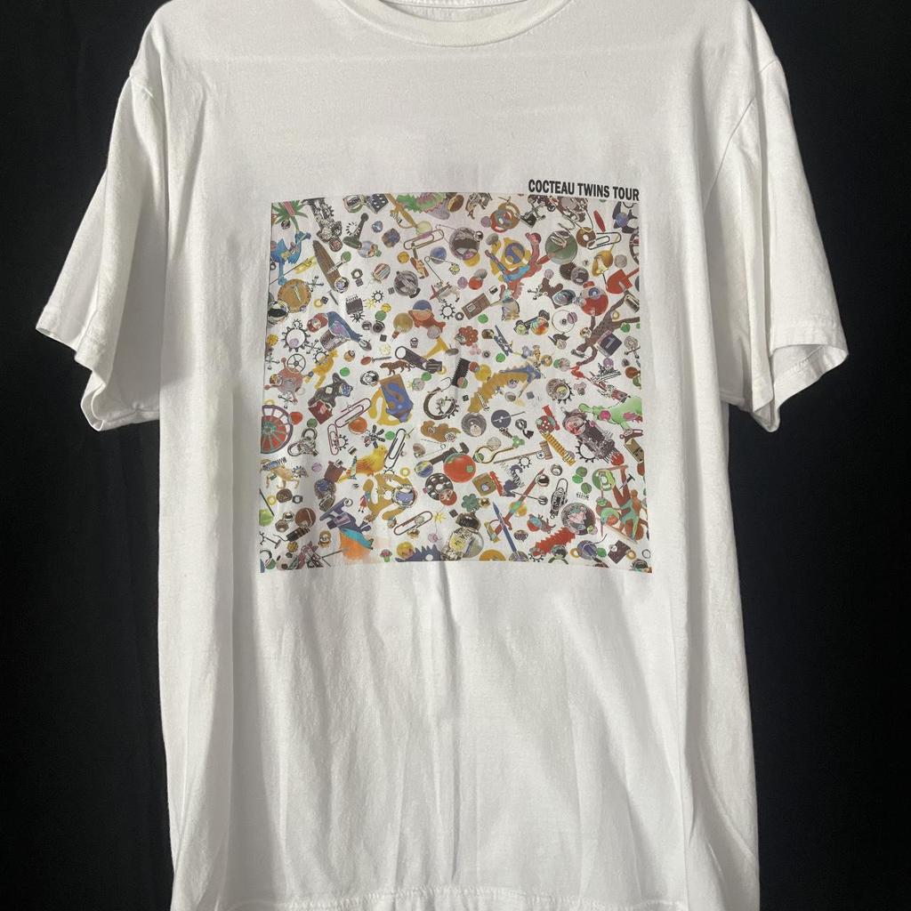 Cocteau Twins Band Rare Design White Short Sleeve Unisex Shirt S-5XL WA0783