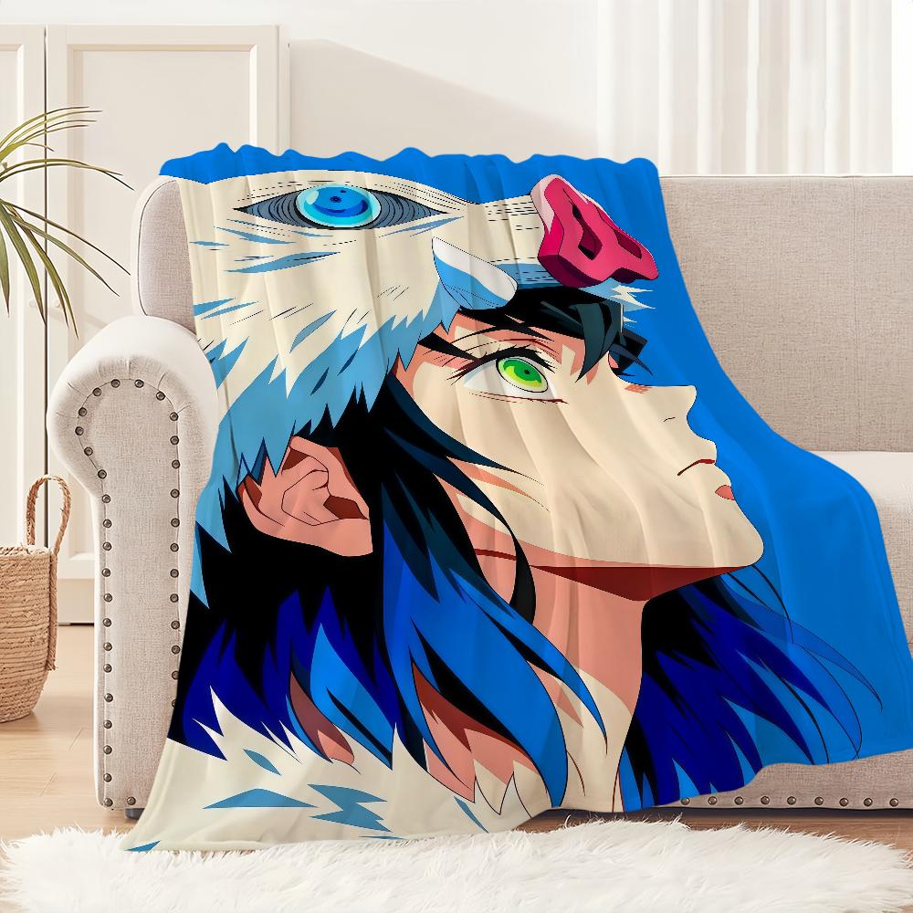 classic anime art cool hot Flannel warm soft plush blanket I-Inosuke H-Hashibira sofa living room hogar bedroom travel gift home