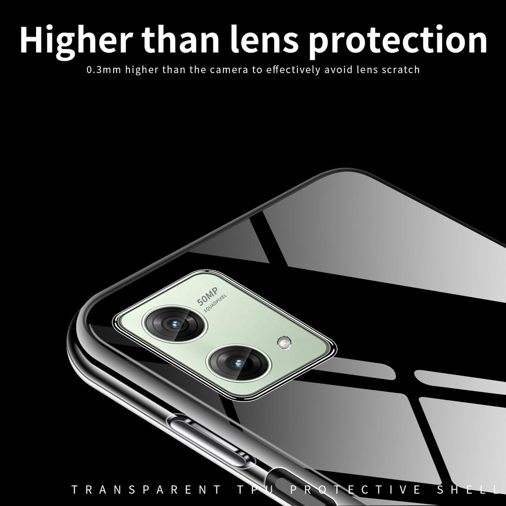 MOFI For Motorola Moto G84 5G Case Transparent Phone Cover TPU Phone Protector