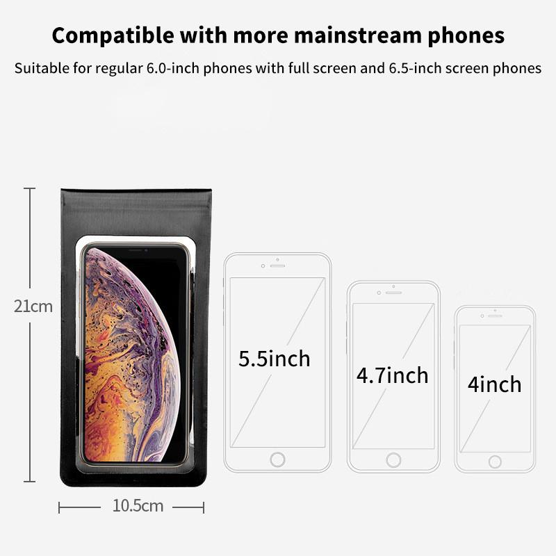 Bike Phone Holder Waterproof Pouch Bag Bicycle Phone Case Tpu Touchscreen With Rain Cover Handlebar Motorcycle Stand Mount
