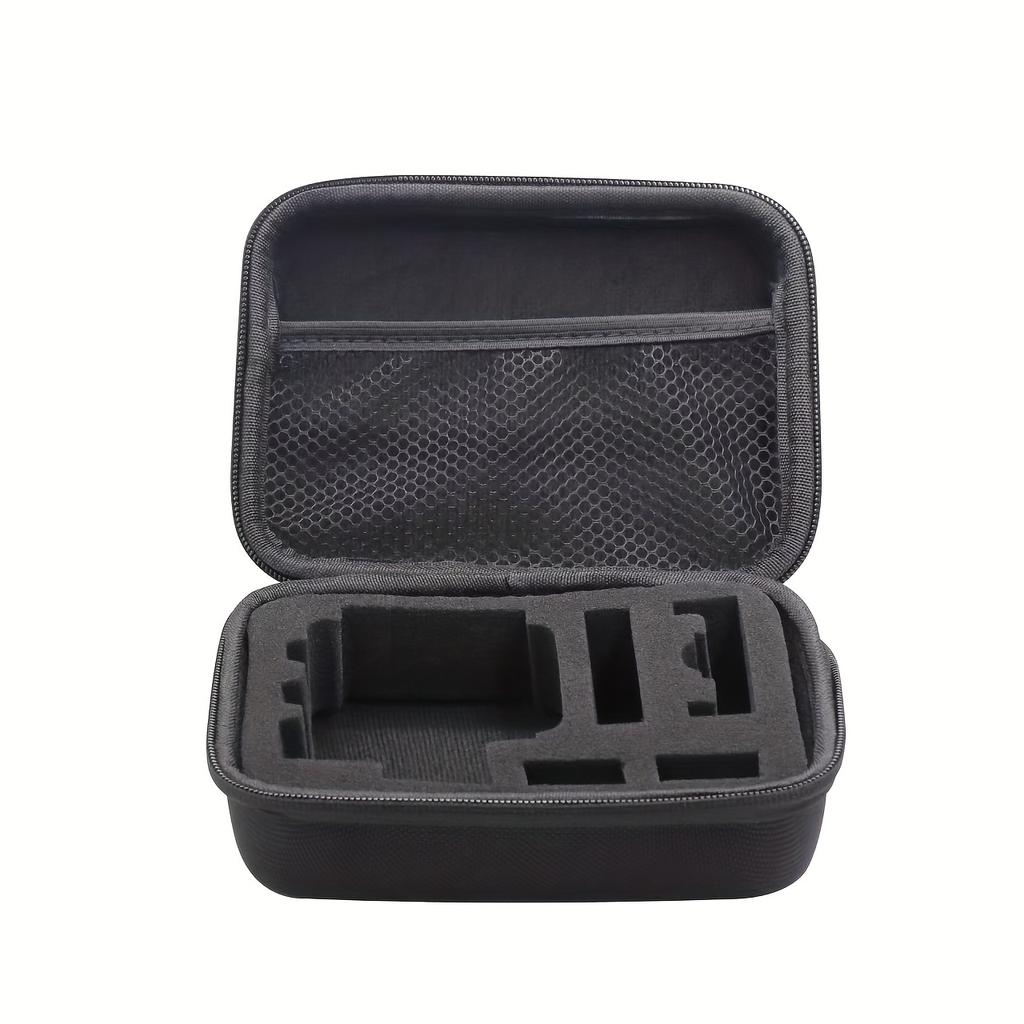 Heavy Duty EVA Storage Case for GoPro Hero 12/11/10/9/8/5, Xiaomi Yi 4K, SJCAM SJ4000, H9r - Shockproof Black Organizer with Foam Insert, Durable