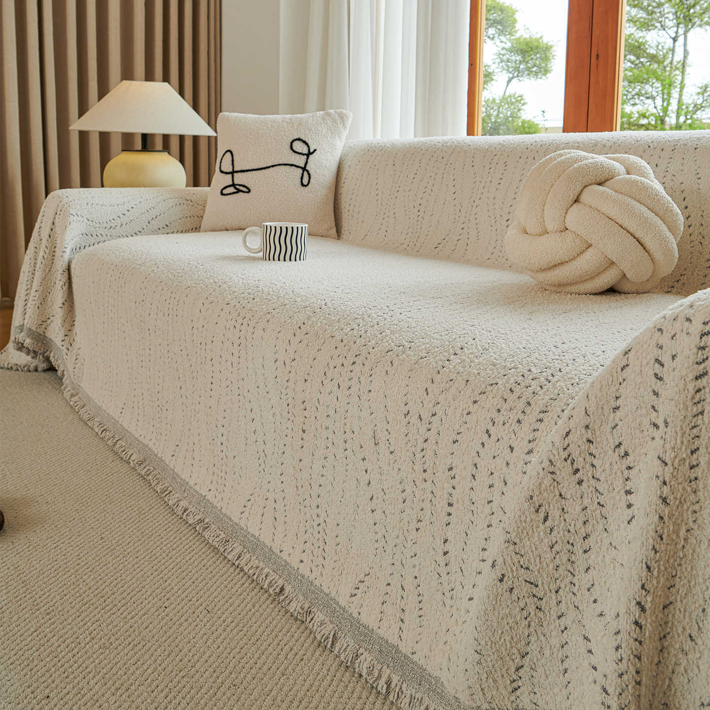 Thick Plush Sofa Cover Throw Blanket For Autumn And Winter 180*130cm