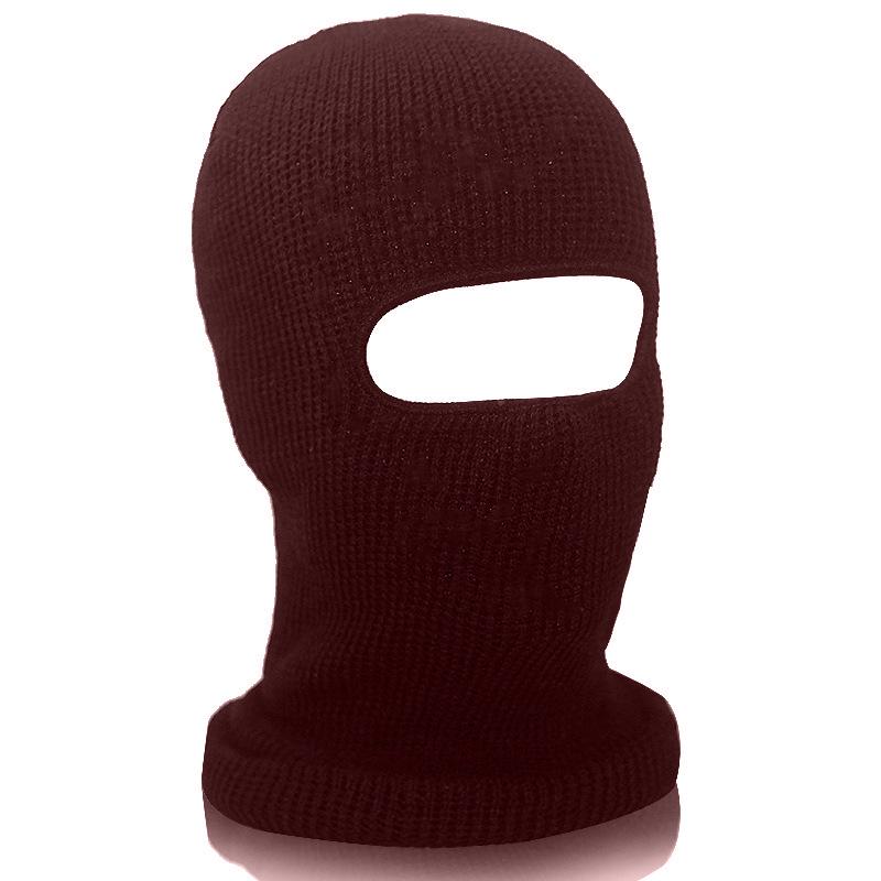 Herren Winter Ski- & Radsport Wollstrick Gesichtsmaske - Drei-Loch-Design
