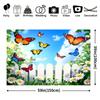 1Pcs Colorful Spring Flower Butterfly Decoration Background Backdrop For Photo Studio Photo Booth Party