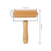 Beech Wood Small Rolling Pin Food-Safe Smooth Polished Wooden Dough Roller Metal Frame Rotatable Pie Rolling Pin Baker