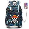 ONE PIECE Luffy School Bag Animation Peripheral Large Capacity Lightweight Backpack Junior High School Backpack Travel Bag