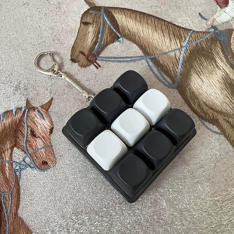 9 Keys Finger Keyboard Keycaps Fidget Toy Anti-Anxiety Point Keycaps Party Stress Relief Diy Keycaps Toy Keyboard Caps