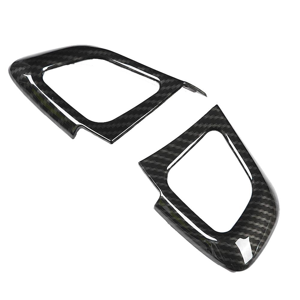 2Pcs Left Car Steering Wheel Button Cover Trim for Land Rover Range Rover Evoque 12 17