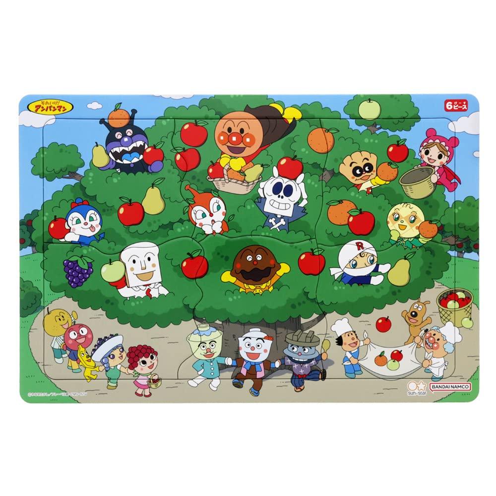 Anpanman Happy Loppy Puzzle Introductory Puzzle 4 Pattern Set 6 Pieces 8 Pieces