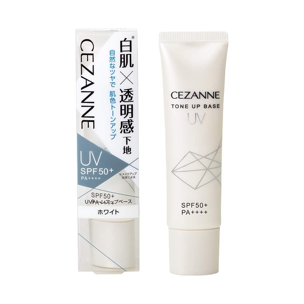 Cezanne UV Tone Up Base White 30g Makeup Primer Skin SPF50+/PA++++ Waterproof 30 grams (x 1)