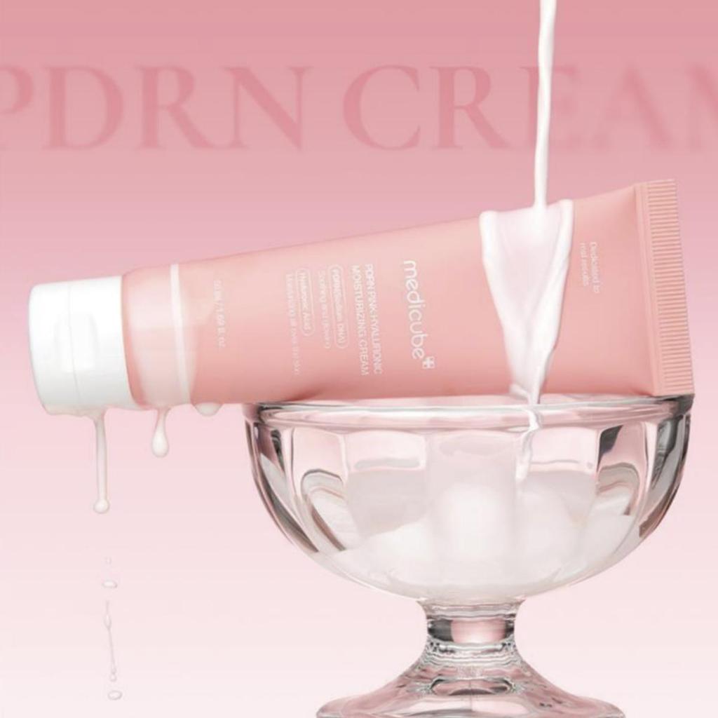Medicube Crème hydratante hyaluronique rose PDRN 50 ml