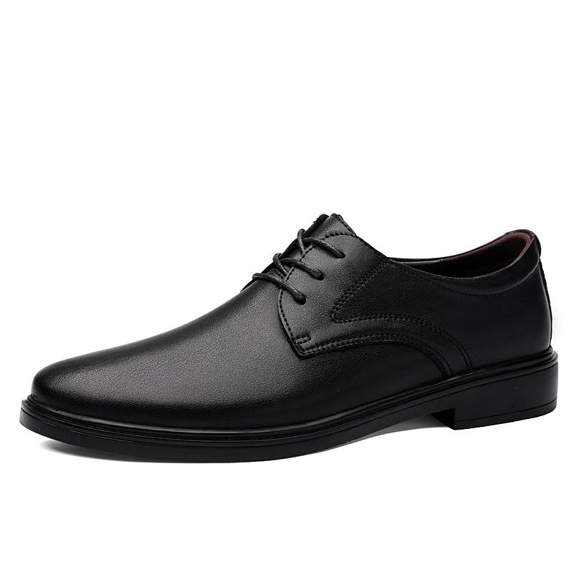 Genuine Leather Men's Business Shoes All-Match Wedding Dress Shoes Men Stylish Casual Oxford Shoes Leisure Walk Formal Footwear
