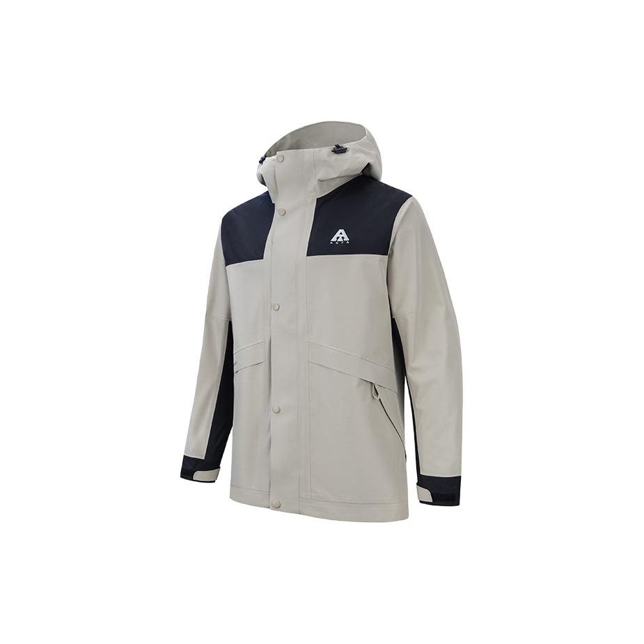 

Anta Цветовой блок Водонепроницаемая куртка-шелл на молнии с капюшоном и длинными рукавами Мужские куртки Mica 952337605-2 3XL