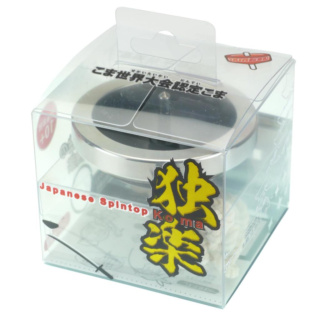 Spinning Top World Tournament Certified Spinning Top Iron Ring Hayabusa Tachi (Square Axis) (V7 Black) 1 Spinning Top String and String Clasp Included