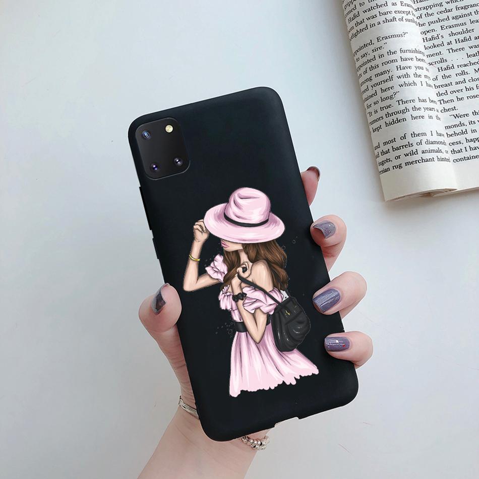 For Samsung Galaxy Note 10 Lite Phone Cover Cute Sweet Girls Patterned Silicone Soft Case For Samsung Note10 Lite S10 Lite Case
