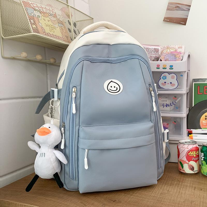 Girls College Students Contrasting Color Backpacks High School Students Junior High School Students Backpacks