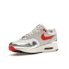 Nike Air Max 1 Premium SE Hot Sauce Men Sneakers Silver White Chile-Red HF7746-100
