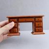 Miniature Office Desk Model Figure for Craft Project Scene Display 1/12 Doll House Scene Landscape Props Accessories