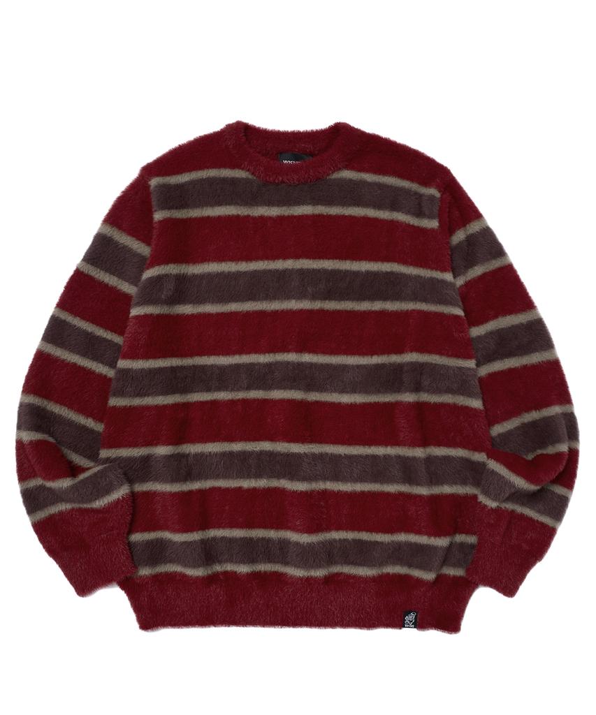 WKNDRS Striped Knit Sweater (Burgundy)