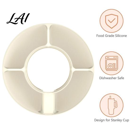 Reading Snack Bowl Silicone Tumbler Reusable Ring for 40 oz Platter with