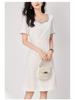 Nanyou French-Style Diamond Waist Slimming Luxury Dress