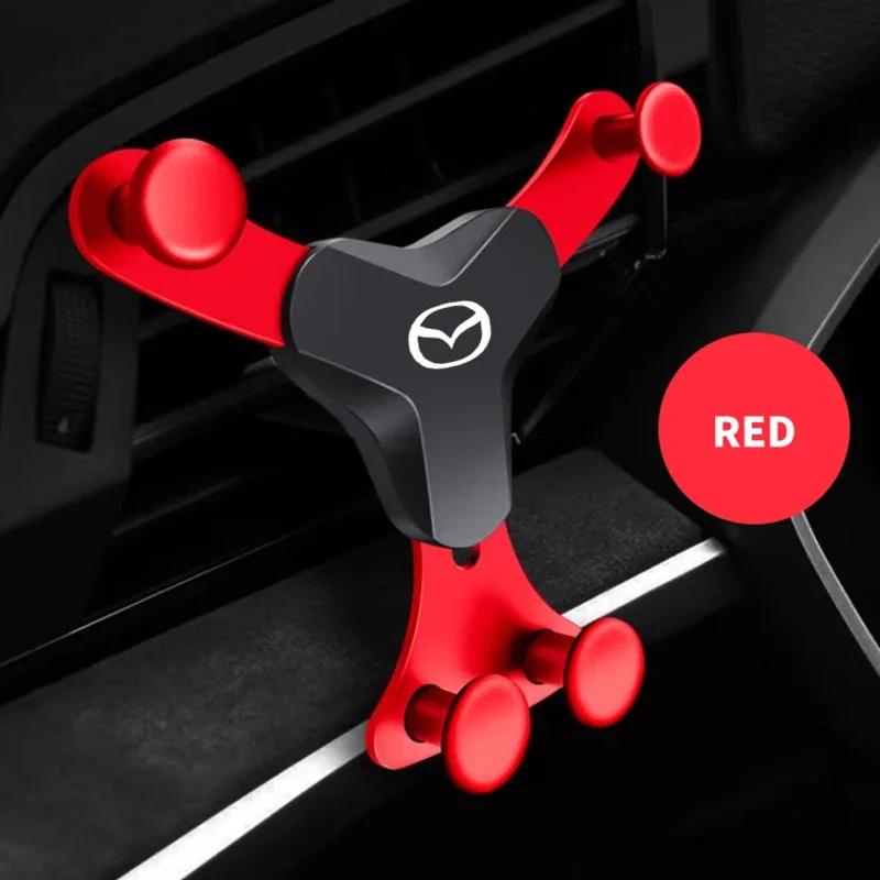 

For Mazda Car Phone Holder Air Vent Mount Clip For Mazda 3 6 Atenza Axela Demio CX30 CX-4 CX5 CX-5 CX8 CX-8 CX-30 CX9 CX-9 Car A червоний