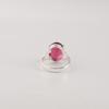 Rosa Rubellit Edelstein 925 Sterling Silber Handgemachter Damenschmuck Schöner Ring für Jubiläumsgeschenk RR-75-2