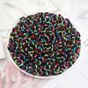 200PCS/Set Elastic Kids Basic Hair Bands Tie 3cm Dark Colors Headwear Don't Hurt Hair Headband Hair Accessories Holder