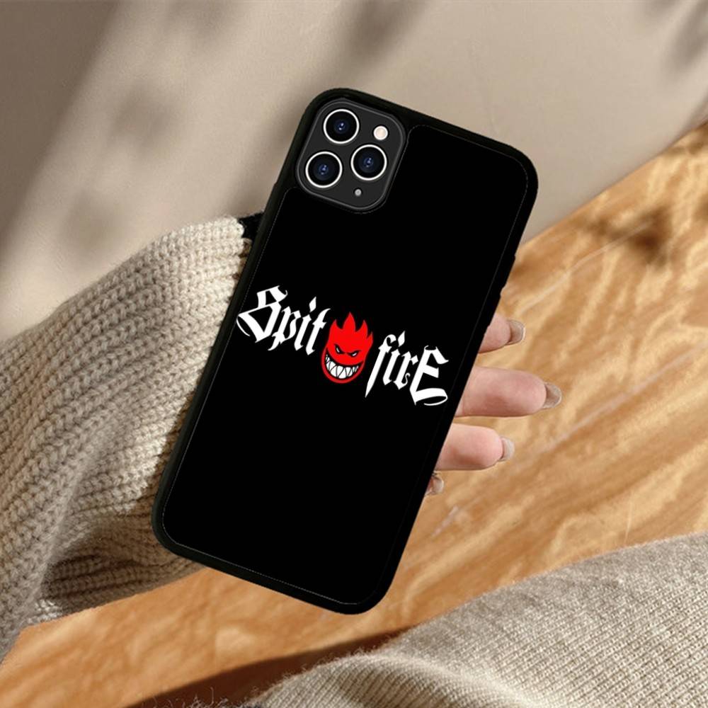 

S-Spit F-Fires Logo For iPhone 17 16 15 14 13 Pro 12 11 Pro Max Hard PC+TPU Phone Cases Back Cover iPhone 15 plus