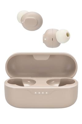 Elecom Fones de ouvido sem fio Bluetooth Tipo de plugue de ouvido Leve Compatível Baixa latência 5 horas de reprodução contínua Emparelhamento automático Sensor de toque