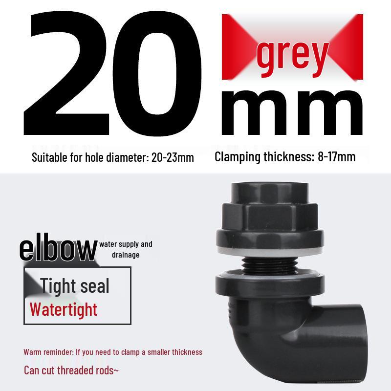 

Colorful Fish Tank Elbow Water Connection Fittings: Bottom Filter Overflow Panel Inlet & Outlet Hose