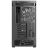 ANTEC FLUX REAR Mid Tower Case: A mid-tower PC case with a wooden front panel and a tempered glass side panel for enhanced cooling.