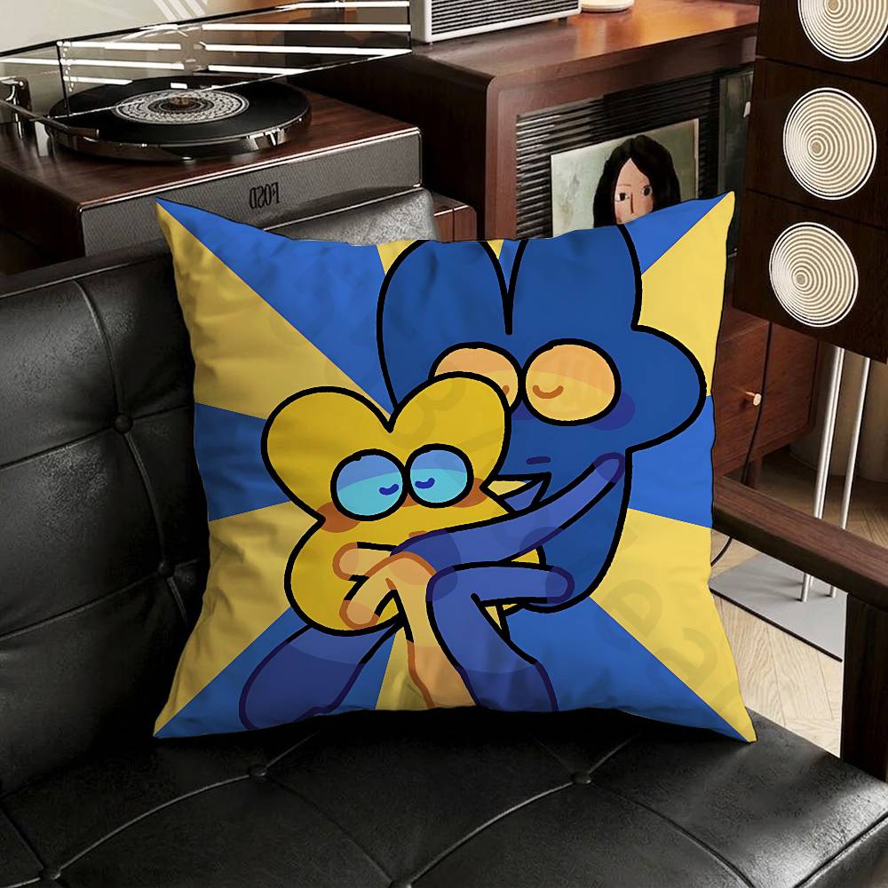 Lustiger Bfb X und Vier Kissenbezug Sofa Wohnzimmer Schlafzimmer Kopfteil Rückenlehne Kissen Quadratisches Kissen Nickerchenzeit