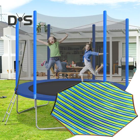 

6/8/10/12/14/15/16-футовый тент для батута, устойчивый к ультрафиолетовому излучению, водонепроницаемый, устойчивый к погодным условиям, навес для батута на 6-12 стоек, защита от солнца A