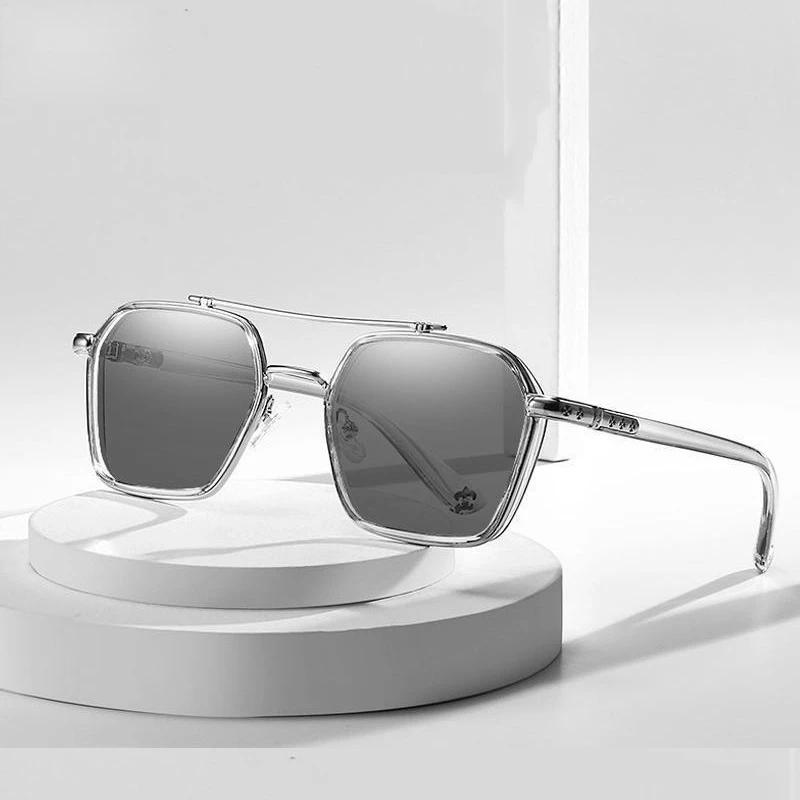 

Модные поляризованные солнцезащитные очки, стильные антибликовые очки для вождения, роскошные металлические фотохромные солнцезащитные очки для мужчин и женщин UV400