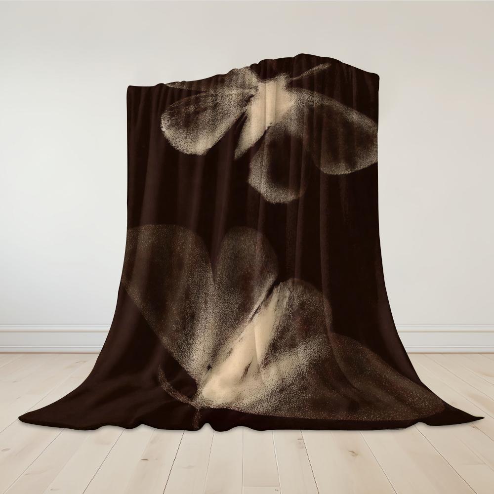 Retro Butterfly Flannel Blanket Warm Soft Halloween Christmas Couch Warm Cozy Decorative Decor Gift For All Season