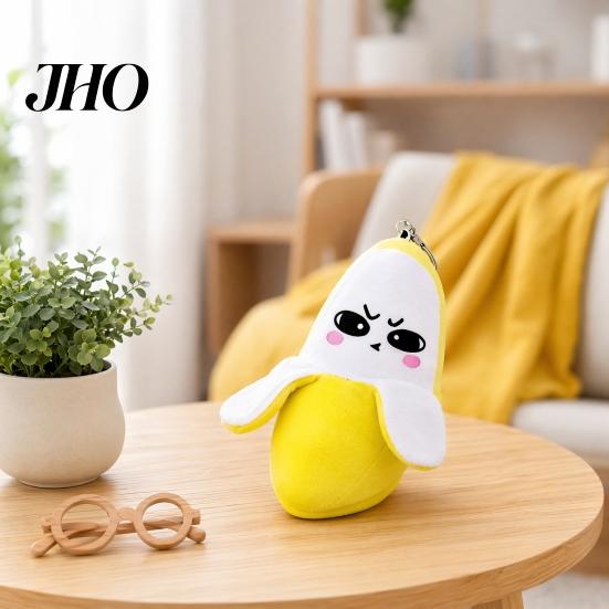Portable Music Toy Keychain Musical Banana Plush Toy, Fruit Sensing Metronome with Sounds, Interactive Kids Sound for Kids, Cute Motion Sensor Keyring