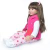 60CM Hohe Qualität Reborn Kleinkind Prinzessin Mädchen Puppe Mit Giraffe Entzückende Lebensechte Baby Bonecas Bebe Puppe Reborn Menina