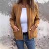 Elegant Fashion Cardigan Women Zipper Jacket Knitted Sweater Plus Size  Autumn Winter Casual Loose Pocket Coats Women Long Sleeve Solid Color Clothing