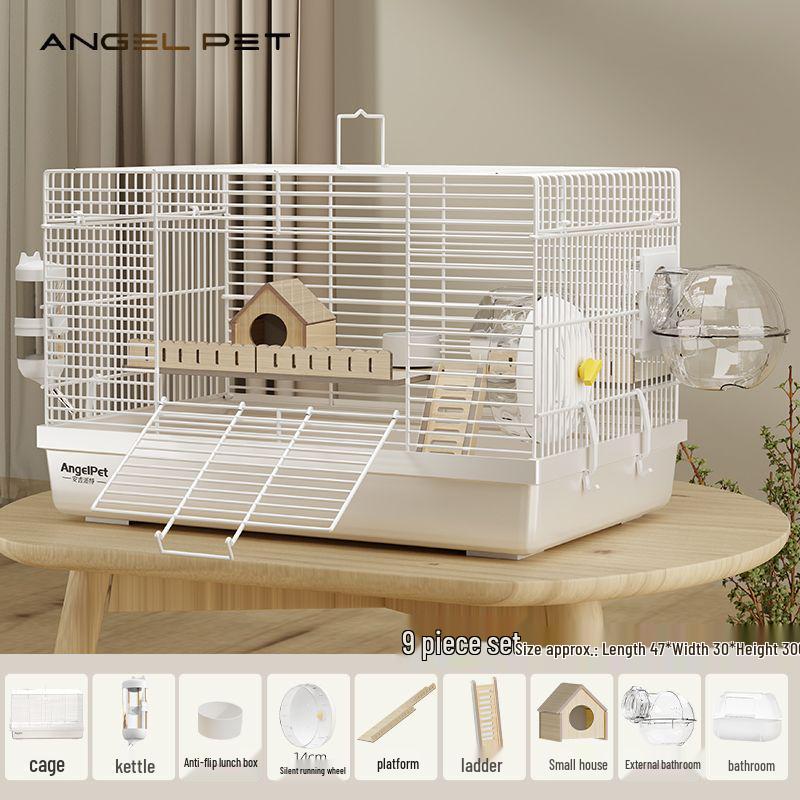 Deluxe Anti-Escape Hamster Cage with Spacious Wire Design.
