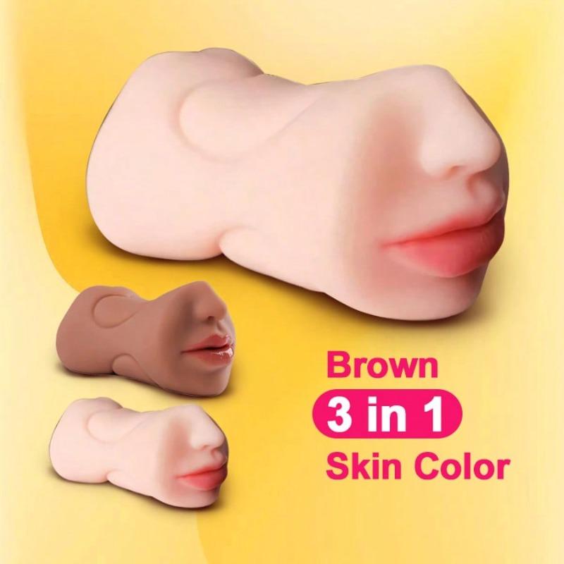 3 In 1 Male Masturbator Realistic Tight Vagina Anus Mouth Masturbation Cup Oral Simulatior Adult Sex Toys for Men Erotic Product