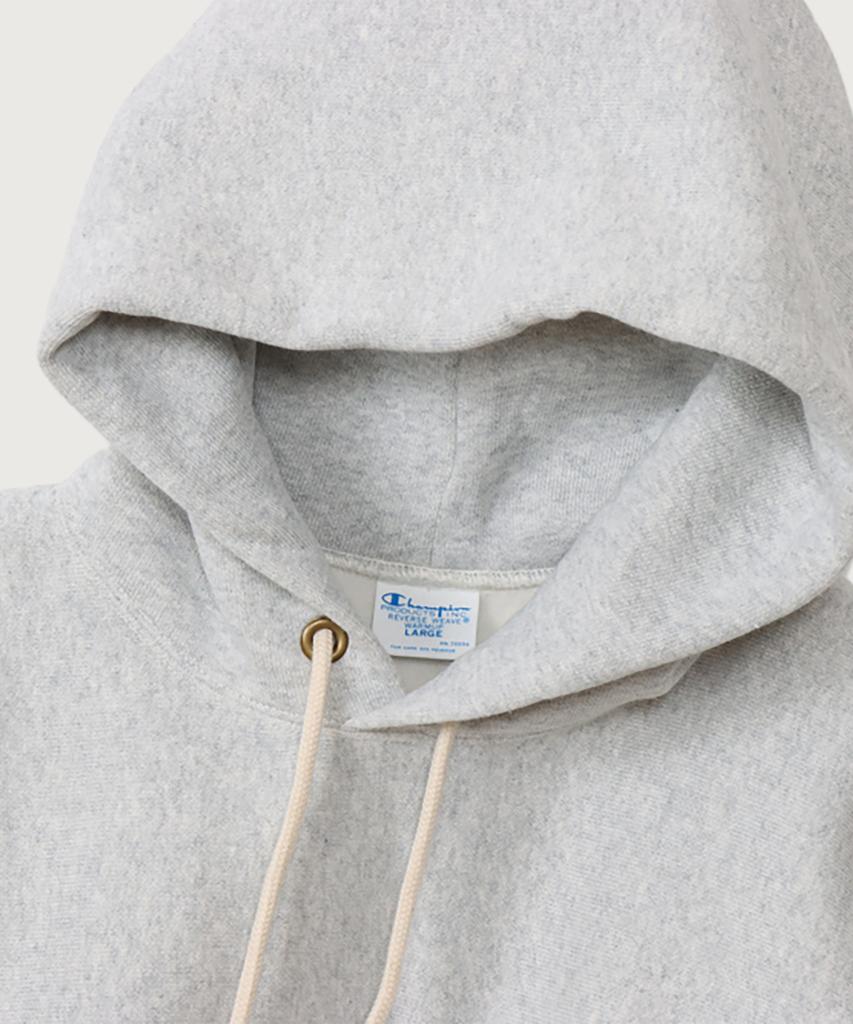 Reverse Weave Blu-Tack Regular Fit Fleece-Lined Hoodie Silver Grey