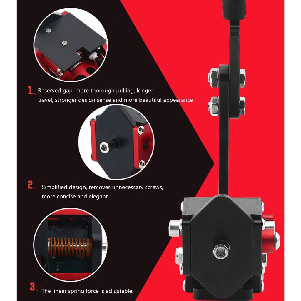 Racing Simulator Handbrake Gen 4 Featuring Adjustable Design and Non Slip Joystick for Gamers Drift & Rally Enthusiasts