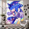 Wall TapestrySonic the Hedgehog Art Hanging Cloth Decorative Background Cover for Room Decoration