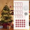 Christmas Hanging Ornament Candy Cane Crutch Pendant Craft Topper 25M Cord Charms for Tree