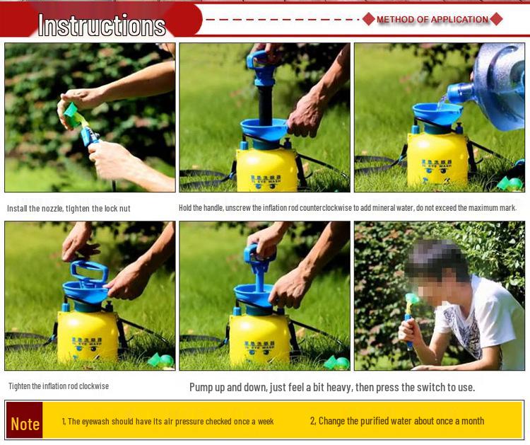 304 Stainless Steel 12L Portable Eyewash Station