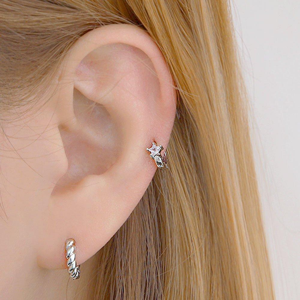(1+1) Fashion Star Ring Piercing One Side Sale