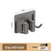 Stainless Steel No-Drill Multi-Function Wall-Mounted Mop and Broom Rack