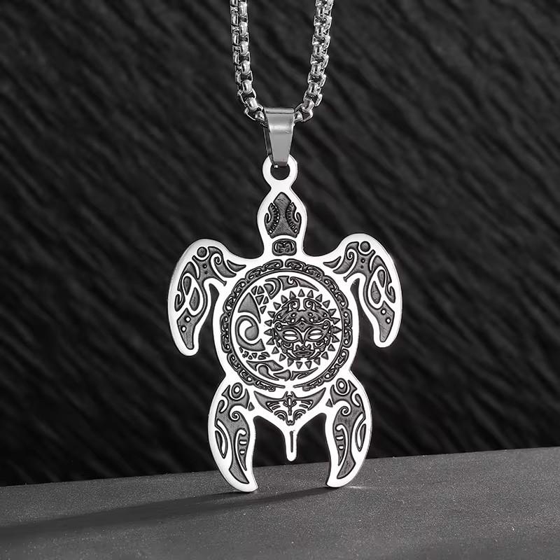 New Style Black Oil Turtle Men's Fashion Temperament Set Decoration Pendant Necklace